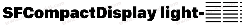 SFCompactDisplay light字体转换
